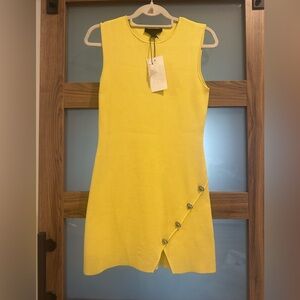 NWT Zara Vibrant Yellow Mini Dress